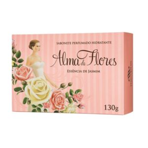 Sabonete em Barra Alma de Flores Essencia de Jasmin Com 130g