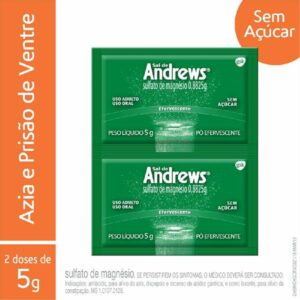 Sal de Andrews Pó Efervescente Com 60 Envelopes de 5g Cada Consumer Healthcare
