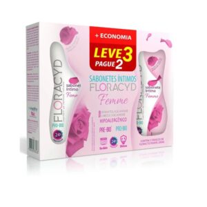 Sabonete Líquido Intimo Floracyd Femme Com 200ml Kit Com 3 Unidades