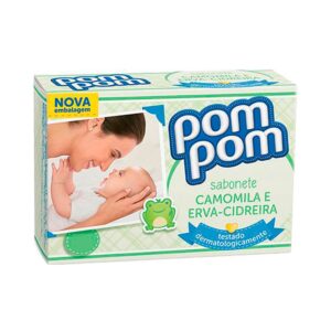 Sabonete em Barra Pom Pom Camomila e Erva Cidreira Com 80g