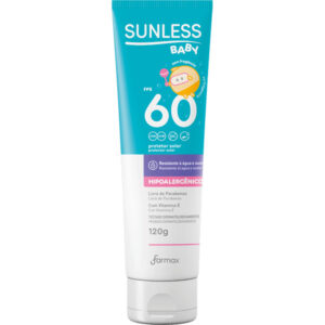 Protetor Solar Sunless Baby FPS 60 Com 120g