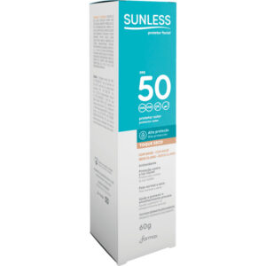 Protetor Solar Facial Sunless Base Bege Claro FPS 50 Com 60g