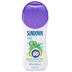 Protetor Solar Sundown Infantil Kids Praia e Piscina FPS 60 Com 120ml