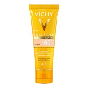 Protetor Solar Vichy Ideal Clarify FPS 60 Pele Clara Com 40g