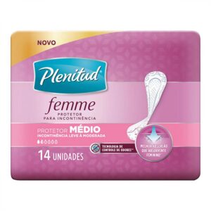 15366355869-7896007549382.jpg Protetor Diário Plenitud Femme Médio Com 14 Unidades