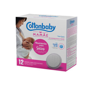 Protetor de Seios Cottonbaby Mamãe Com 12 Unidades