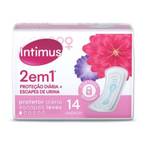 Protetor Diário Intimus 2 em 1 Com 14 Unidades