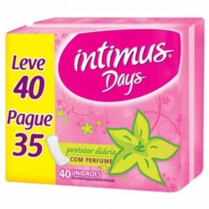 Protetor Diario Intimus Days Com Perfume Leve 40 Pague 30 Unidades