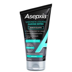 15366356176-8ee4c28e36a3266b808e748e92e14b40-1.jpg Sabonete Líquido Asepxia Carvão Detox Purificante Com 150ml