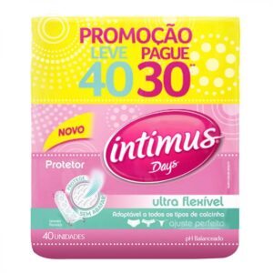 15366356232-7896007548101.jpg Protetor Diário Intimus Ultra Flexível Com 40 Unidades