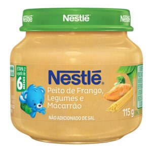 Papinha Nestlé Peito Frango Legumes e Macarrão Com 115g