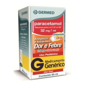 Paracetamol 32mg/ml Suspensão Oral Com 60ml Germed Genéricos