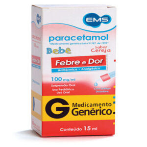 Paracetamol Bebê 100mg/ml Suspensão Oral Com 15ml Ems Genéricos