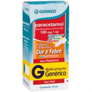 Paracetamol Bebê 100mg/ml Solução Oral Gotas Com 15ml Germed Genéricos