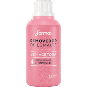 Removedor de Esmalte Farmax Sem Acetona Com 100ml