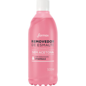 Removedor de Esmalte Sem Acetona Com 500ml Farmax