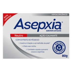 Sabonete Facial em Barra Asepxia Antiacne Neutro Com 80g