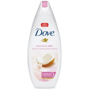 Sabonete Liquido Dove Delicious Care Leite de Coco e Petalas de Jasmim Com 250ml
