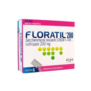 Probiótico Floratil 200mg Com 6 Envelopes de 1g Farmoquímica