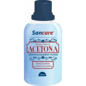 Removedor de Esmalte à Base de Acetona Sancare Com 100ml