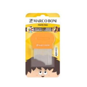 Pente Fino Extrator de Piolhos Aço Inox Marco Boni Ref-1222 Unidade