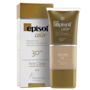 Protetor Solar Episol Color FPS 30 Pele Morena Mais Com 40g