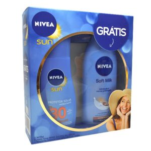 Protetor Solar Nivea Sun Protect e Hidrata FPS 30 Com 125ml + Grátis Hidratante Soft Milk Com 200ml