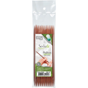 Palitos de Madeira Para Unhas Serbele Unidade
