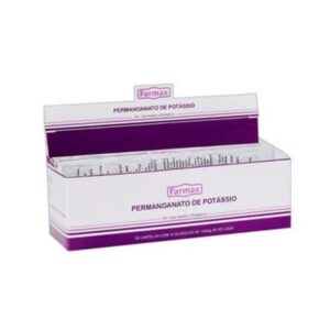 15366359164-7896902221000.jpg Permanganato de Potássio 100mg Farmax Pó Com 10 Unidades