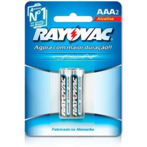 Pilha Rayovac Alcalina AAA2 Com 2 Unidades