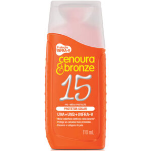15366359890-7896094906983.jpg Protetor Solar Cenoura e Bronze FPS 15 Com 110ml