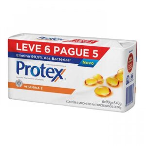 Sabonete em Barra Protex Vitamina E Com 90g Leve 6 Pague 5