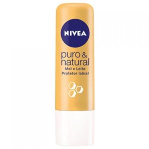 Protetor Labial Nivea Lip Care Stick Leite e Mel Com 4,8g