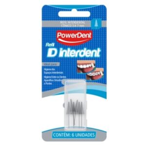 Refil Interdental PowerDent Cônico 3mm a 7mm Com 6 Unidades