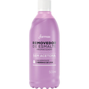 Removedor de Esmalte Farmax Sem Acetona Uva Com 500ml
