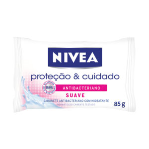 Sabonete em Barra Nivea Suave Antibacteriano Com 85g