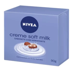Sabonete em Barra Nivea Creme Soft Milk Hidratante Com 90g