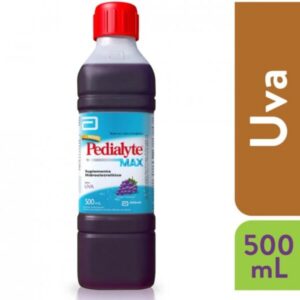 Pedialyte Max Solução Oral Sabor Uva Com 500ml Abbott