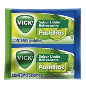Pastilhas Vick Drops Sabor Limão Com 5 Unidades