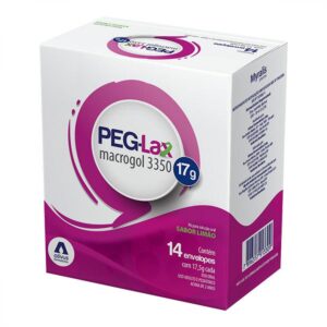 Peg-Lax Pó Sabor Limão Com 14 Sachês de 17,5g Cada Myralis
