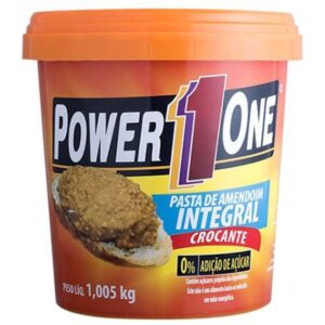 Pasta de Amendoim Integral Power1One Crocante Com 1.005kg
