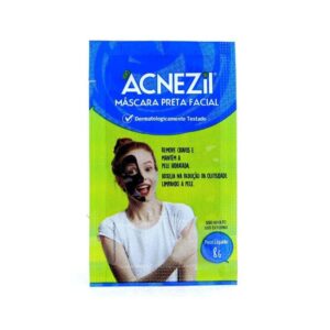 Máscara Facial Esfoliante de Argila Preta Acnezil Com 10g Cimed