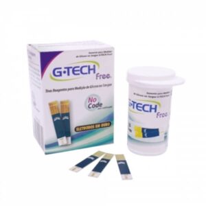 Tiras Reagentes G-Tech Free 1 Com 50 Unidades
