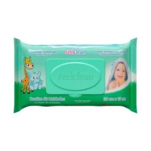 Toalhas Umedecidas Feelclean Baby Com 50 Unidades
