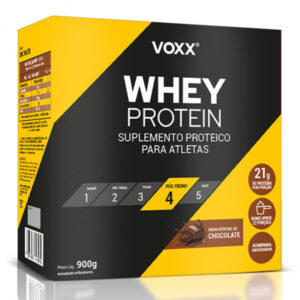 Whey 100% Pro Voxx Suplemento Sabor Chocolate Com 900g