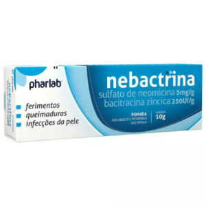 Nebactrina 5mg/g + 250ui/g Pomada Dermatológica Com 10g Pharlab