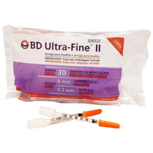 Seringa para Insulina BD Ultra-Fine 30ui 8mm Com 10 Unidades