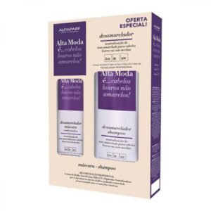 15366364004-7898468519980.jpg Shampoo Alfaparf Altamoda Desamarelador Com 300ml + Máscara Com 200g