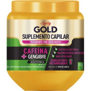 Suplemento Capilar Niely Gold Cafeína + Gengibre Com 800g