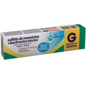 15366364560-7896523209142.jpg Sulfato de Neomicina 5mg/g + Bacitracina 250ui/g Pomada Com 15g Cimed Genéricos